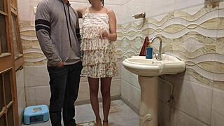 Desi Indian guy punishes smoking young beauty with rough outdoor fuck