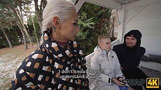 Forest hike turns raw threesome pounding two latinas cuckold watches