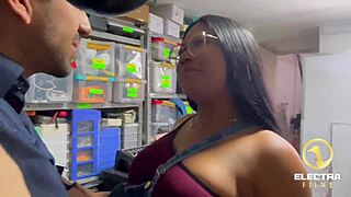 hey storekeeper grind hard on my latina ass no one's catching us now