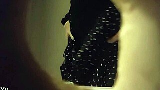 Hidden Cam Catches Sexy Babe Peeing Through Wall Hole in Panties
