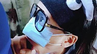 hey pinay college babe, ready for that sloppy deepthroat on worker's cock?