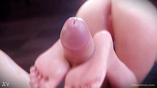 Akali Footjobs Massive Cock Then Takes Brutal Anal Pounding