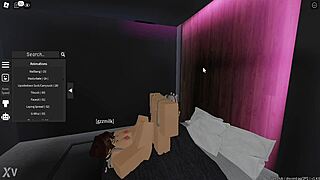Girlfriend's Steamy Footjob Session in Roblox World