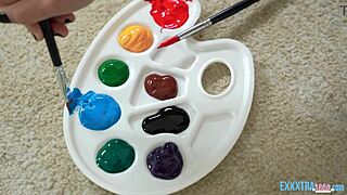 skinny teen laya rae gets pounded by hung gi joey hard