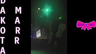 dakota marr teases with hairy pussy during nebraska strip club pole dance