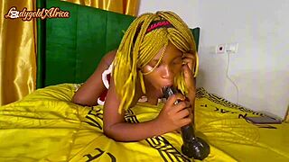 moaning on 12inch dildo then riding 10inch bbc for xmas creampie 🎄🍆