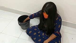 OH FUCK! Working Girl BENT OVER Doggystyle Pounding Juicy Pussy In Bedroom Housewife Style!