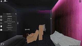 Girlfriend's Steamy Footjob Session in Roblox World
