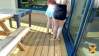 Sophia the sexy brunette milf craves that thick cock in lingerie threesome!