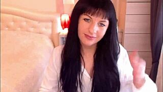 Small Tit Brunette Helga Muah Aka Jessy Strips In Lingerie Stockings Teasing