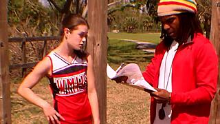 Anastasia Rose petite cheerleader teen takes monster black cock