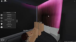 Girlfriend's Steamy Footjob Session in Roblox World