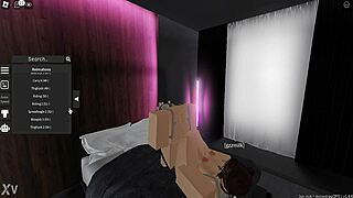 Girlfriend's Steamy Footjob Session in Roblox World