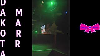 dakota marr teases with hairy pussy during nebraska strip club pole dance