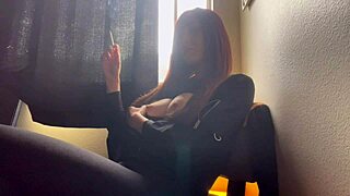 god my huge italian tits and big nipples crave this smoking fetish solo