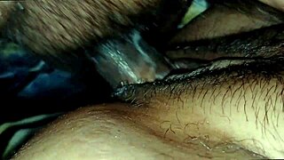 guy sneaks in to fuck tight pussy while alone at home