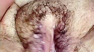 plump hairy vixen teases with big toys in wet frenzy