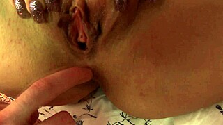 Pretty Teen Sucks Cock Bent Over While Parents Away, Facial Cum Blast