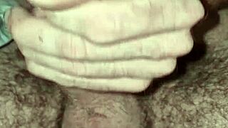 edging builds to explosive cumshot release
