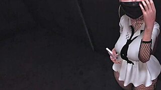 shy asian office girl caught with anal vibrator begs for pov fuck