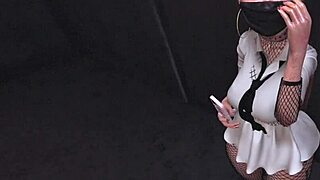 shy asian office girl caught with anal vibrator begs for pov fuck