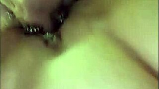submissive milf slut pussy farting creampie closeup from below