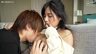 Rei squirts from intense creampie action