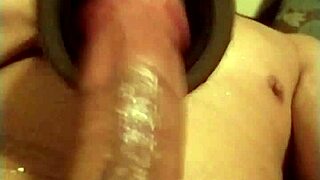 first day here stroking my monster german cock