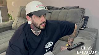 caught girlfriend cheating turned into hot outdoor threesome