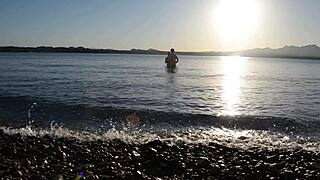 Voyeurs Watch Big Booty Wife Bent Over Beach Pounding