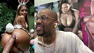 Blonde Bunny Barista Cosplay Leads to Cum-Filled Self Service Fantasy