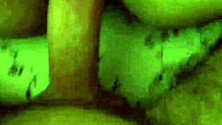 Pretty Teen Sucks Cock Bent Over While Parents Away, Facial Cum Blast