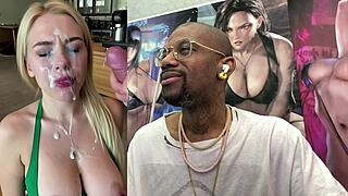 Blonde Bunny Barista Cosplay Leads to Cum-Filled Self Service Fantasy