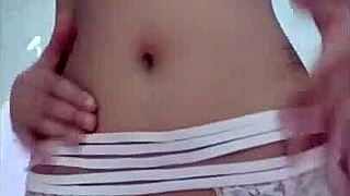 hot slim dancer masturbates wildly turning herself on more