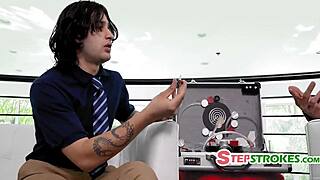 voyeur watches intense group fantasy fuck session unfold