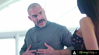 Sheena ryder catches melissa stratton massaging hubby with nuru oil