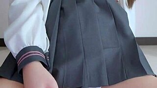 Classmate's cute underwear hides vibration thrill