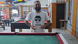 she couldn't play pool but took cock deep in her wet spot