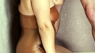 shiny nylons babe sucks leather lollipop deep and sloppy