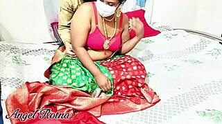Desi Bride's Sultry Wedding Night Bedroom Tease