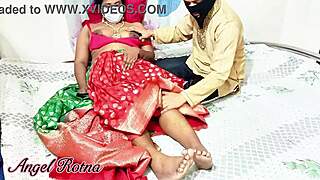 Desi Bride's Sultry Wedding Night Bedroom Tease