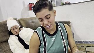steamy shower with brazilian bisexual cristal ortega bare and hot
