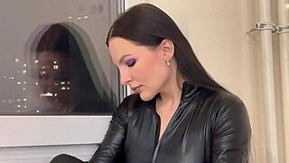 passionate doggystyle with sexy catwoman ends in facial cumshot