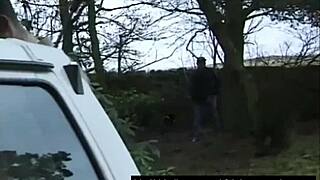 posh housewife takes intense anal pounding outdoors secretly