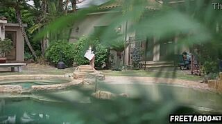 imagine nicole doshi cheating hard riding that huge cock behind his back in full taboo scene
