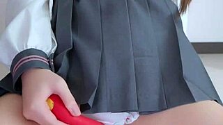 Classmate's cute underwear hides vibration thrill
