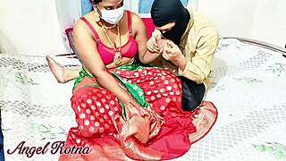 Desi Bride's Sultry Wedding Night Bedroom Tease