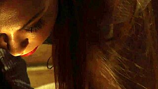 Busty Lesbian Slave Fingers Pussy to Mistress Orgasm