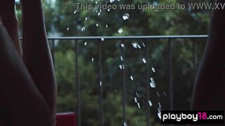 Czech milf and petite brunette teen share a steamy bath encounter.