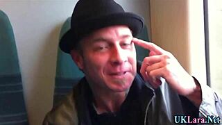 Classy British Maid Handjobs Monster Cock to Facial Cumshot